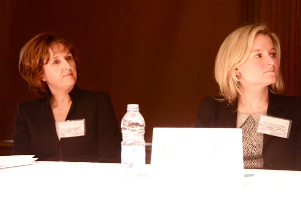 Mes Lucie Rousseau et Catherine Pilon lors de la conférence.